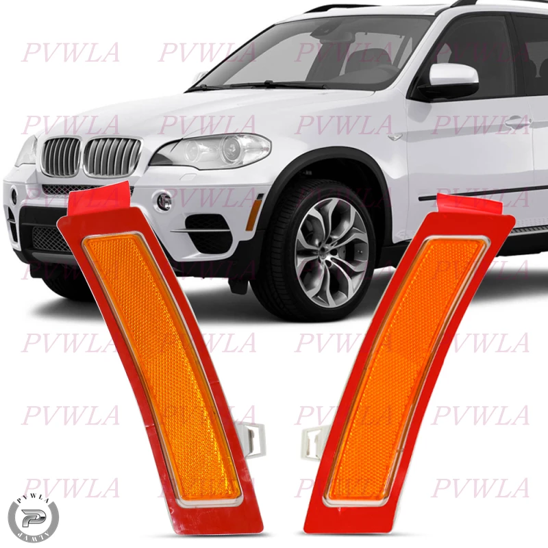 

Front Bumper Indicator No Bulbs For BMW X5 E70 LCI 35dX 35iX 50iX 2010 2011 2012 2013 Turn Signal Lamp 63147274433 63147274434