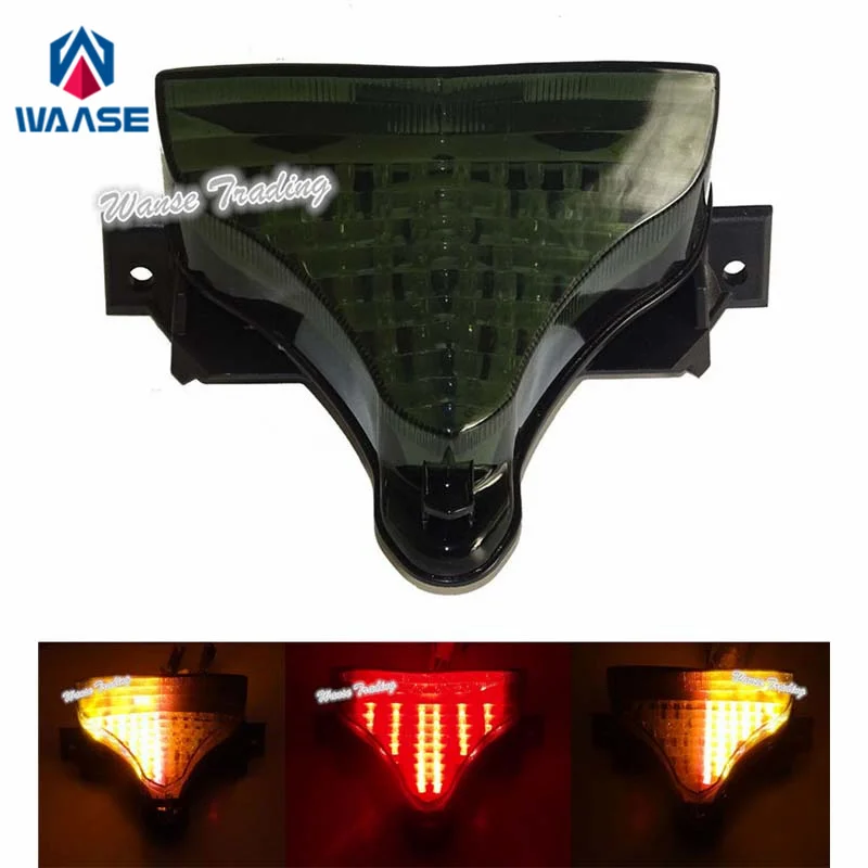 waase For Yamaha YZF R1 2009 2010 2011 2012 2013 2014 Tail Light Brake Turn Signals Integrated LED Light