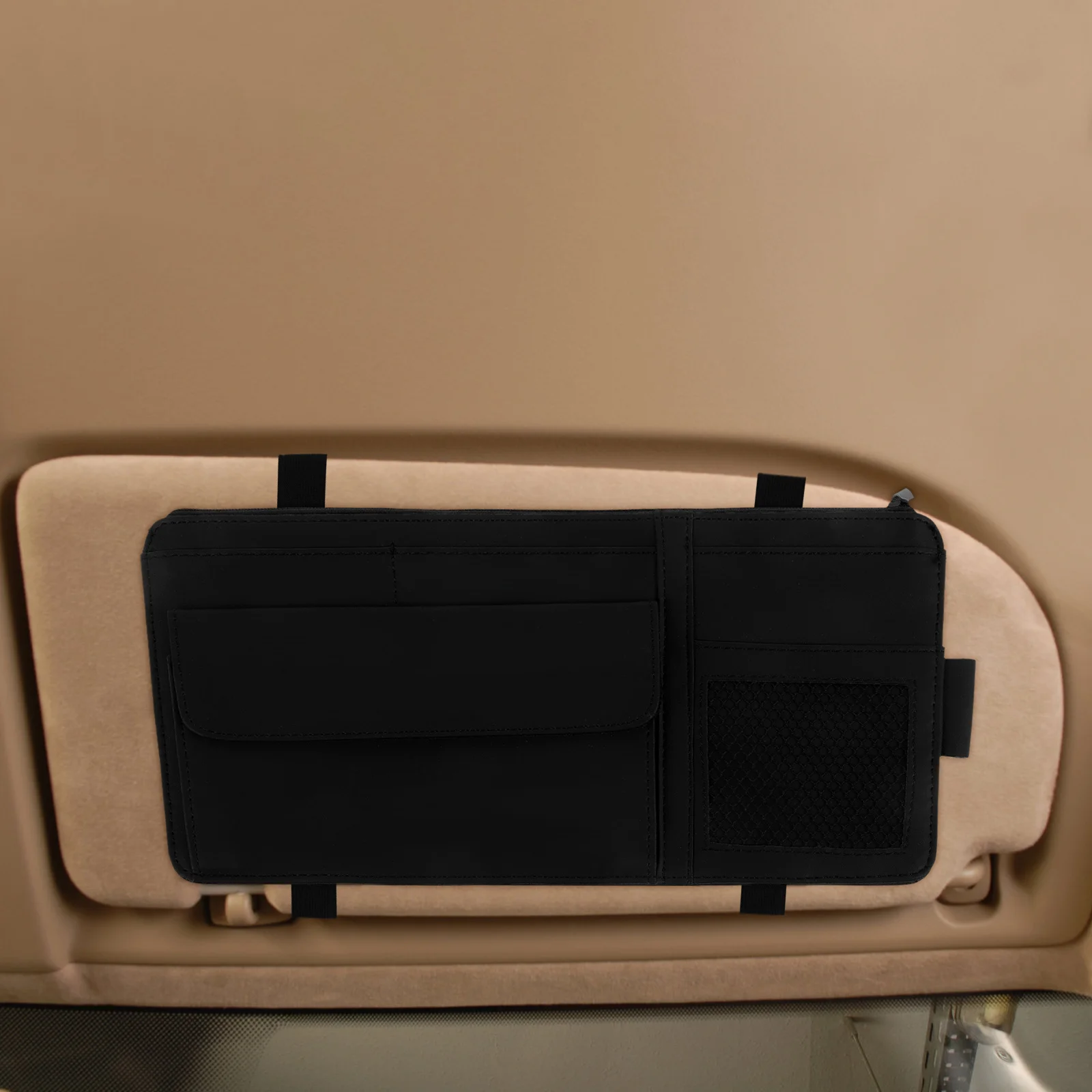 

Glasses Clip Holder Card Sleeve Visor Organizer Black Seat Gap Filler Multifunctional Durable Car Accessories Storage