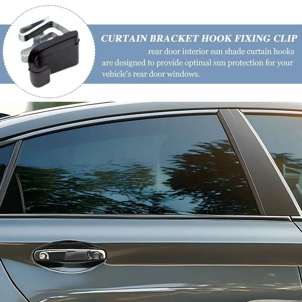 

4PCS Hook Holder Fastener Clips For MEGANE 2 SCENIC 2 LAGUNA 2 MEGANE 3 SCENIC 3 8200163859 Sunscreen Curtain Clip T6Z3