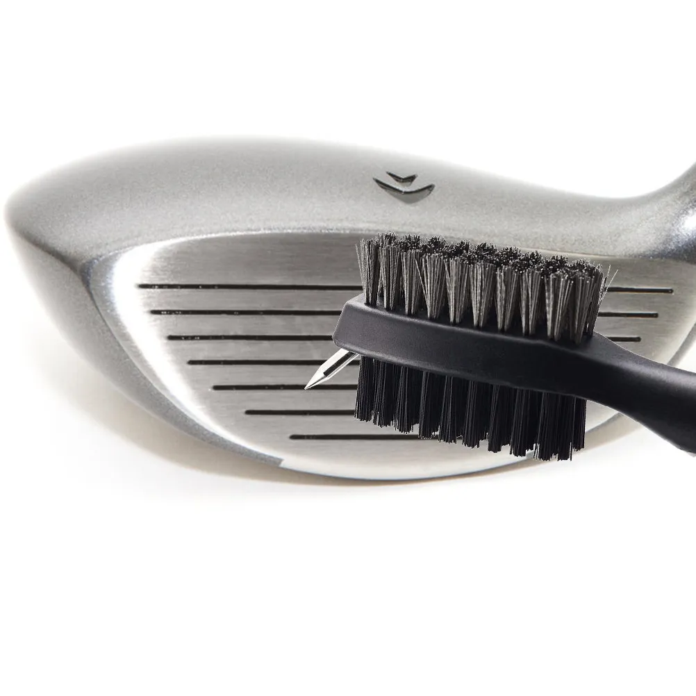 

1Set Golf Club Groove Sharpener with Nylon Steel Brush Spring Buckle Easy Hang Golf Cleaning Tool for Clubs and Balls