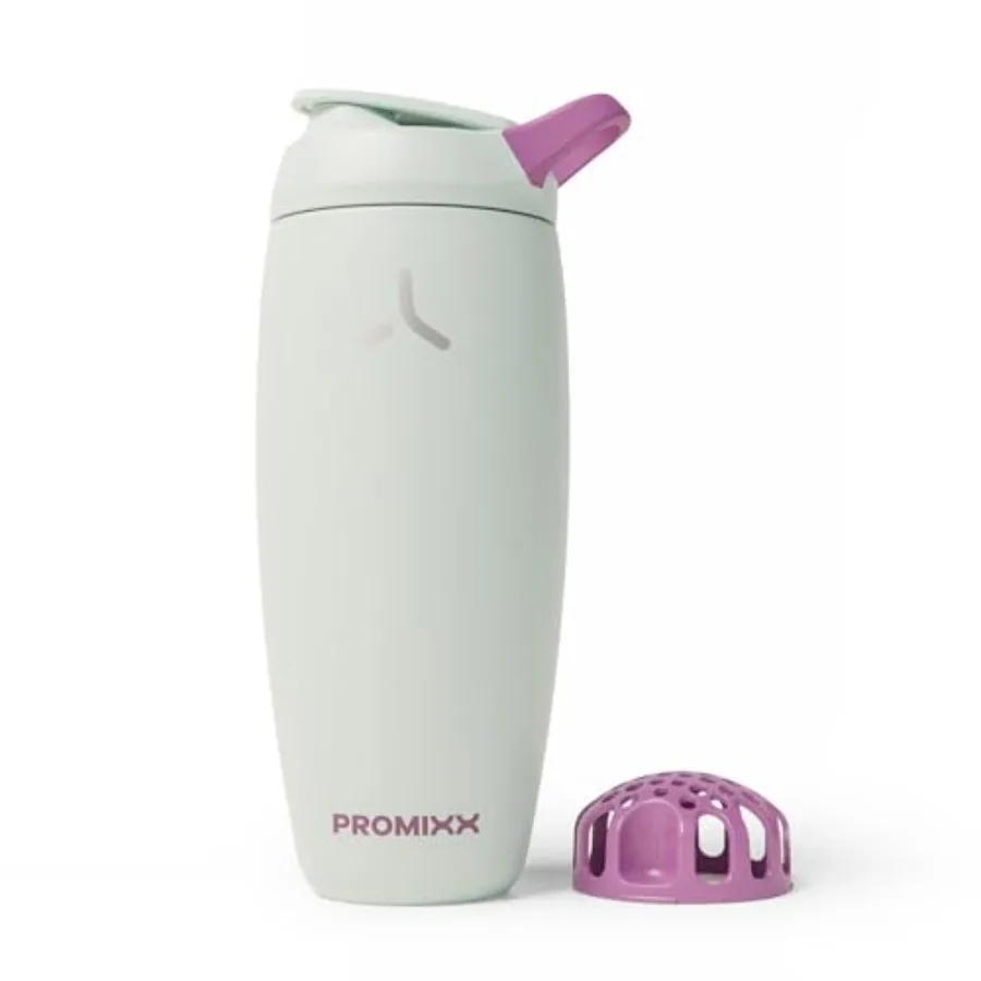 

Pursuit Insulated Shaker Bottle Double-Wall Stainless Steel Protein Mixer with Snap-Fit Agitator for Smooth Ice-Cold Shakes Lea