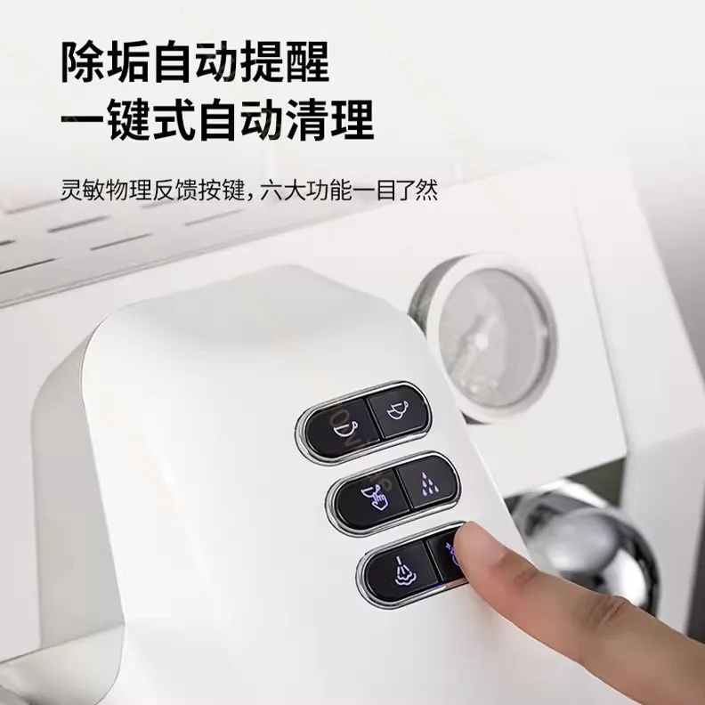 G3129B Small Commercial Italian Semi-automatic Coffee Machine 4-hole Steam Milking