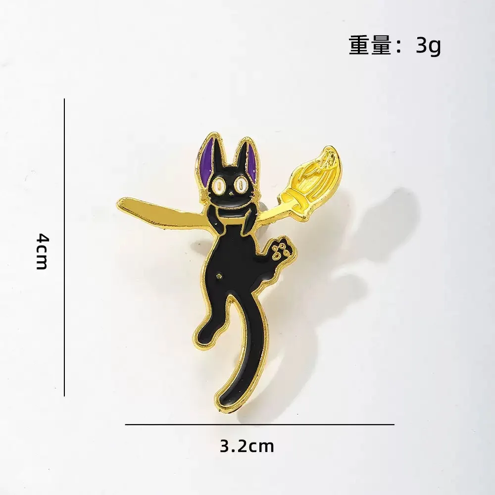 6-teiliges Set japanischer Märchenmädchen-Emaille-Anstecker, Fantasy-Anime-Charakter-Metallabzeichen, Dekor-Broschen für Rucksack & Jacke – Detail 11