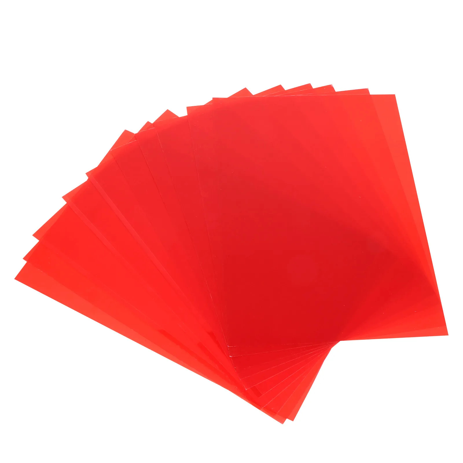 

10Pcs Red Gel Color Filter High Light Transmission Color Correction Film Sheets for Photo Studio LED Video Light Lighting