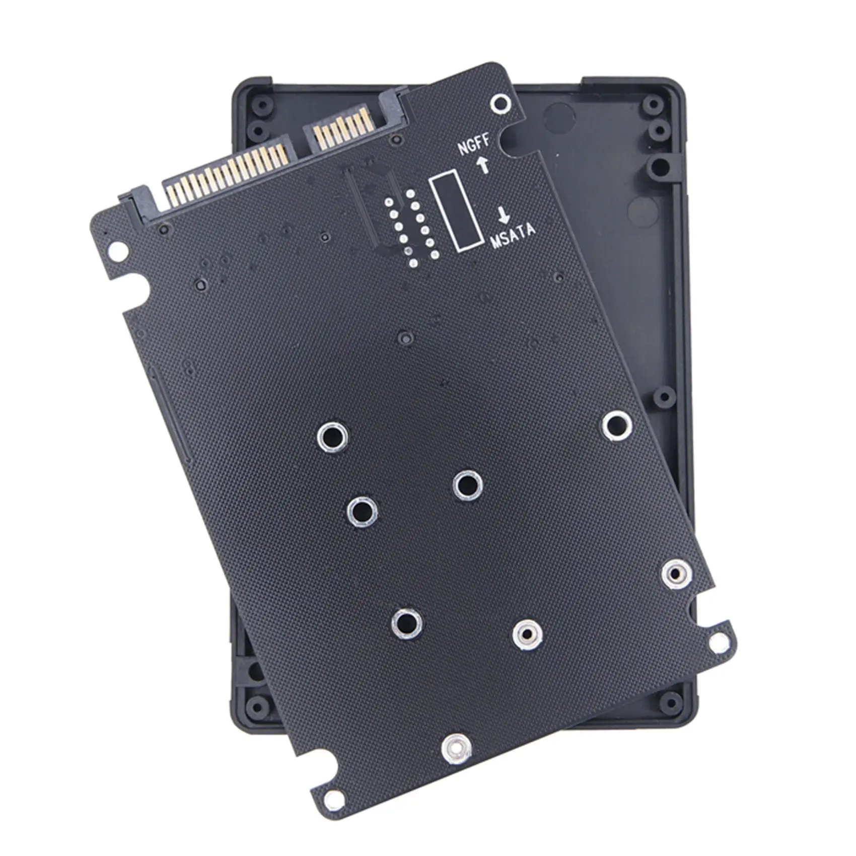 M.2 NGFF MSATA SSD to SATA 3.0 Adapter Card 2 in 1 Converter Card M.2 SSD Adapter Card External Hard Drive Enclosure