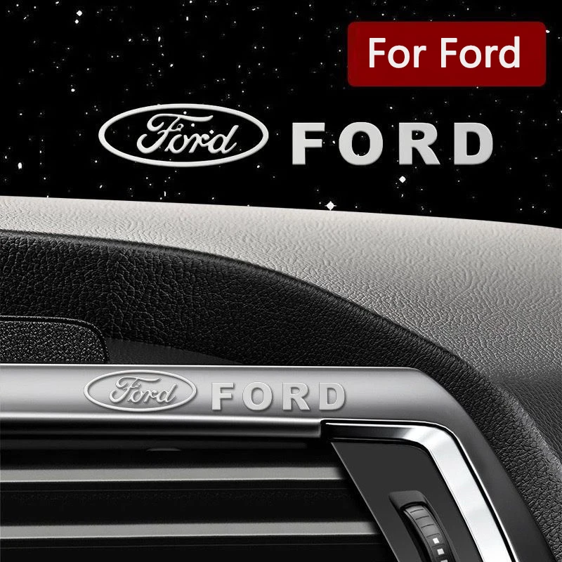 2/5/10pcs Creative Car Metal Stickers Waterproof Dirt-proof Styling Decor Decals Auto Accessories For Ford Mustang Shelby Bronco