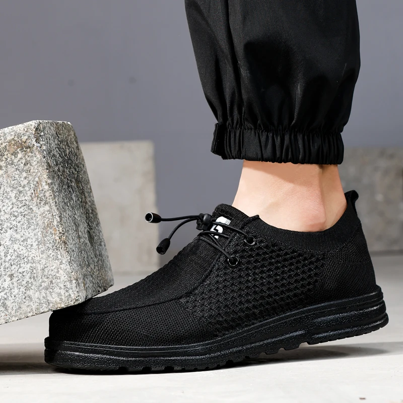 Lightweight Men Work Safety Shoes Puncture-Proof Work Sneakers Steel toe shoes Breathable Indestructible shoes Protection Boots - Image 4