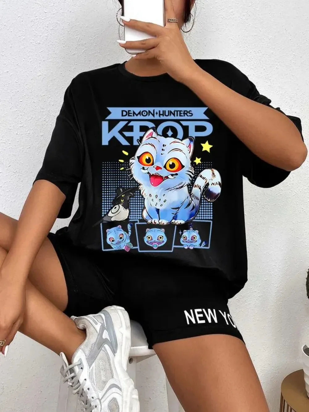 مضحك شيطان الصيادين النمر PNG شيطان هنتر النمر ميرش Kpop فيلم PNG الصيادين النمر كليبارت Kpop Huntrix Png تنزيل رقمي #1