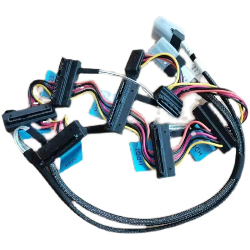 

New T110ii SAS 2.5 H200 cable, dual SFF8087 to 6 SATA 73J01