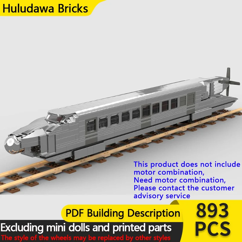 

City Car Model MOC Building Bricks German Schienenzeppelin Modular Technology Children Holiday Gifts Assemble Toys Suit
