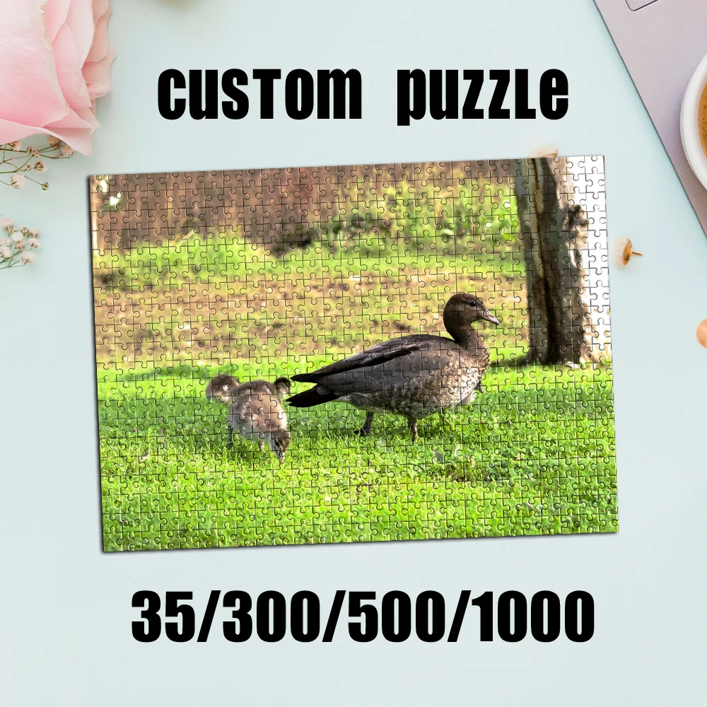 35/300/500/1000pcs Personalized Custom Photo Puzzle Photo DIY Toys for Adults Decoration Collectible