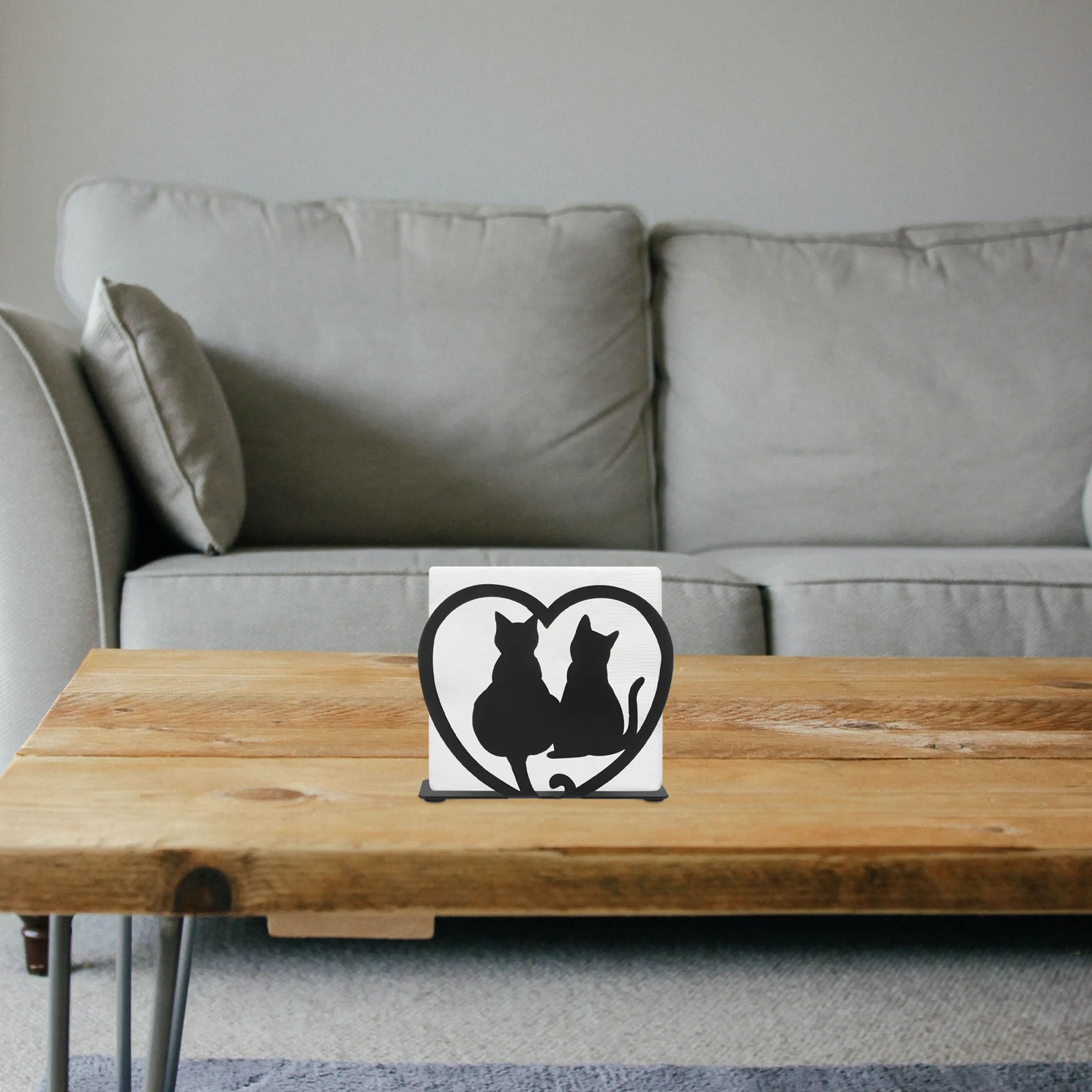 

Metal Napkin Holder Cat Design Decorative Tissue Stand Wedding Party Kitchen Dining Table Napkin Organizer Paper Tissue Holder