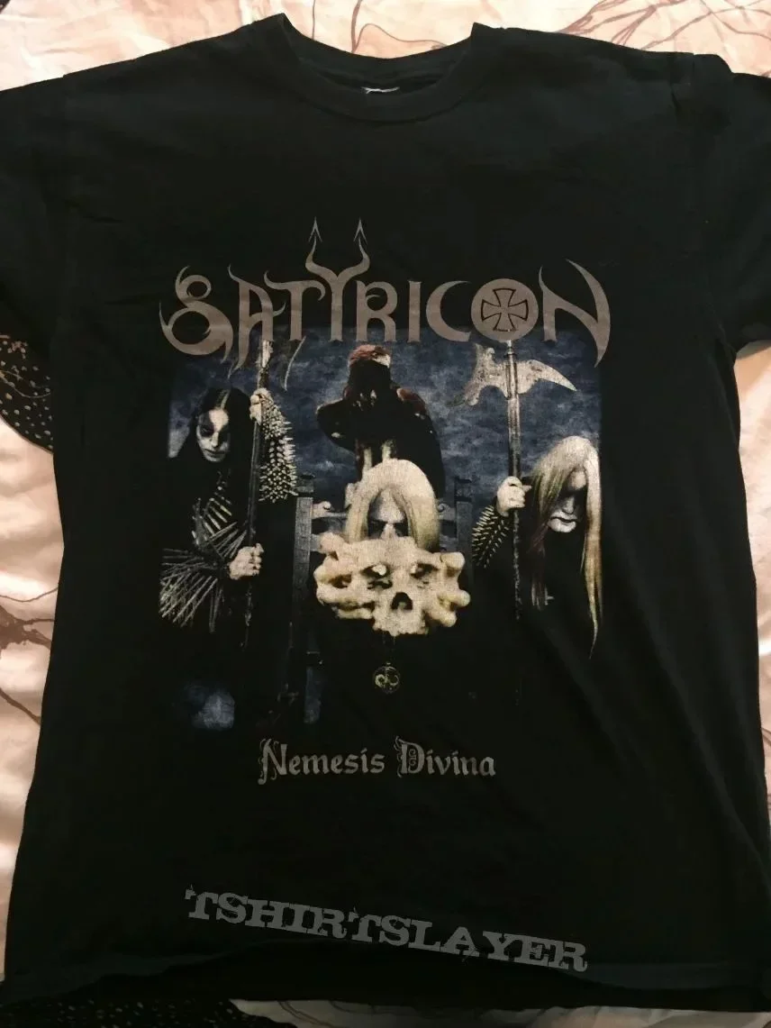 Satyricon metal band tshirt, Nemesis Divina shirt, unisex classic style QT483