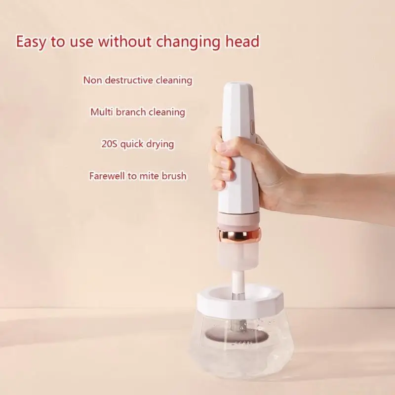 D0AB Automatic Cosmetic Brush Cleaning Tools Electric Makeup Brush Cleaner Portable