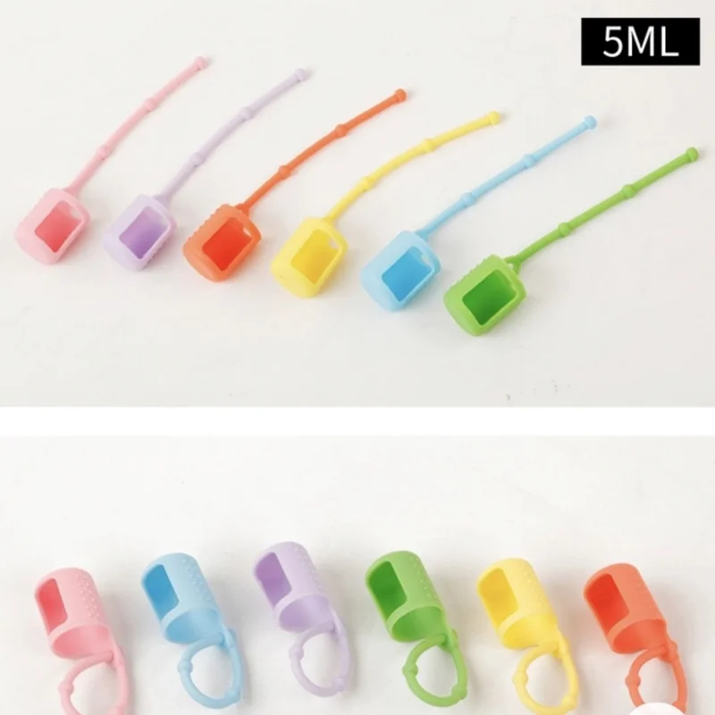 10Pcs Silicone Essential Oil Protective Cases for 5ml 10ml 15ml Essential Oil Case for DoTERRA Carrying Roller Bottle Organizer