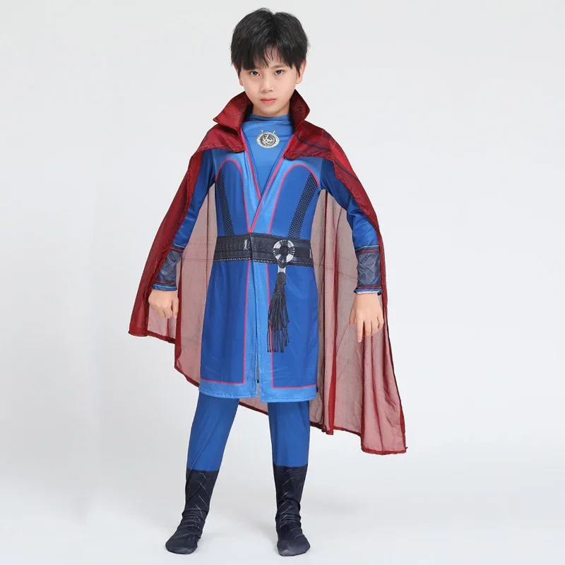 Dr Steven Cosplay Superhero Strange the Multiverse of Madness Cape Outfits Halloween Carnival Doctor Stephen Children Costume