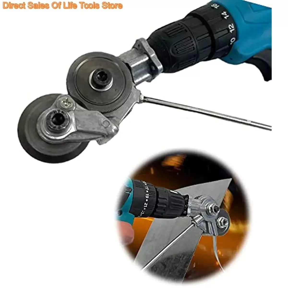 Electric Drill Plate Cutter Metal Sheet Cutter Free Cutting Tool Nibbler Saw Cutter Plate Punch Scissors