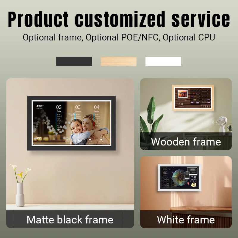 Smart Home Digital Mount Interactive Display Touch Android 13 Tablet Wi-Fi New 4GB RAM 32GB Storage Portable For Family Calendar