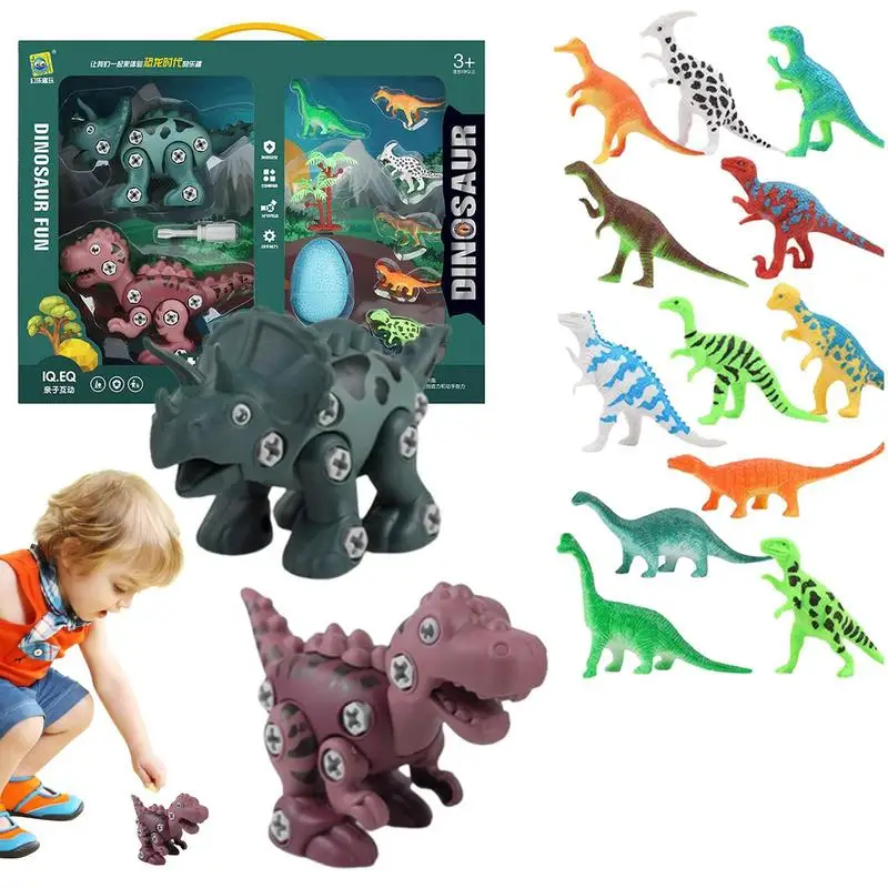 Dinosaur Assembly Model Dinosaur Craft Creative Puzzle Abundant Models Engaging Brain Teaser Puzzles Vibrant Model Toy Gift For