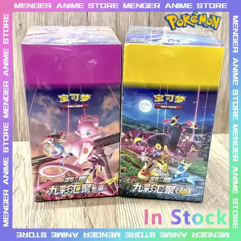100% Original Pokemon PTCG Sword&amp;Shield 6.0 Booster Pack Simplified Chinese Collectible Trading Card Anime Eevee Hero Gift Box