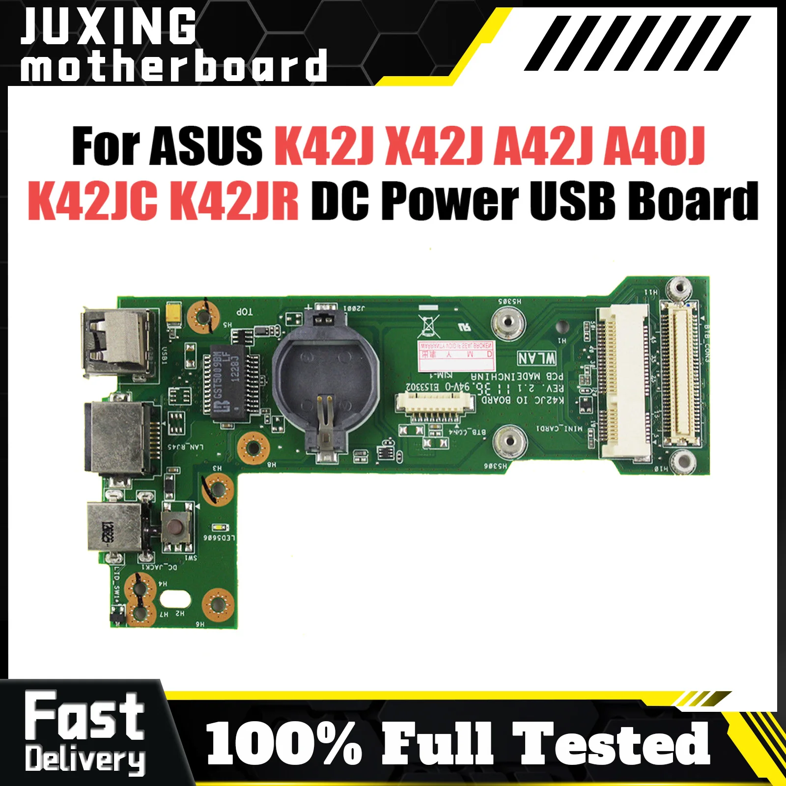 DC Power USB Board For Asus K42J X42J A42J A40J K42JC K42JR K42JZ K42JY K42JV x42D K42D K42F board