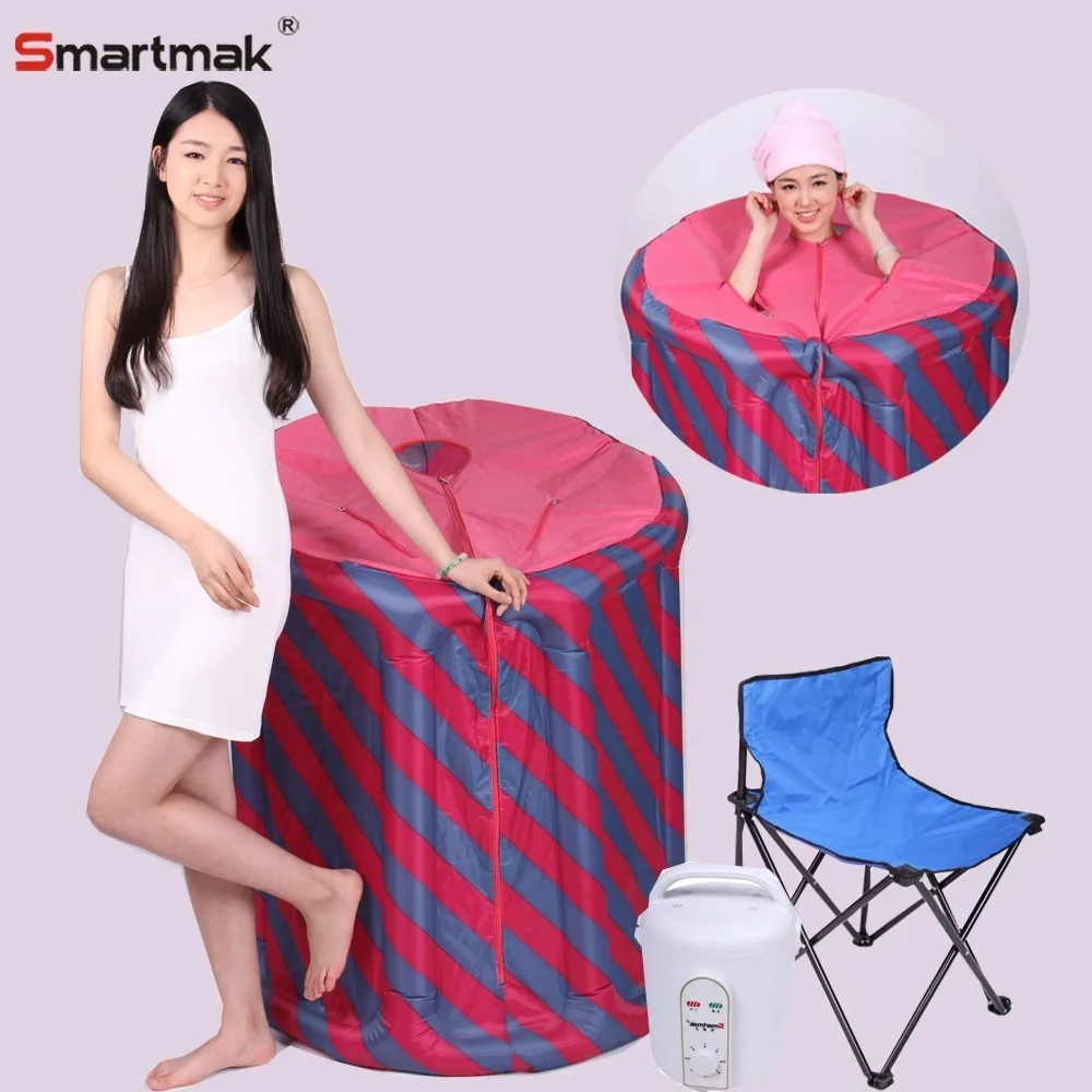 

Foldable Inflatable Steam Sauna SPA for Relaxation at Home With 1.8L Steamer & Chair