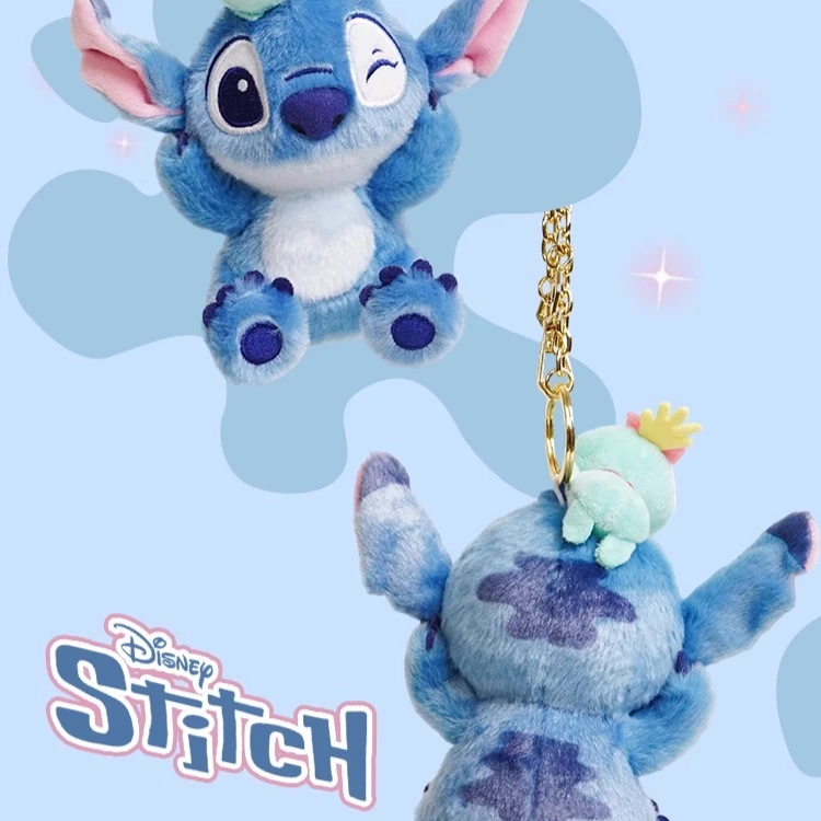 Nieuwe Kawaii Disney Potdemiel Stitch Pluche Pop Anime Sleutelhanger Cartoon Student Tas Hanger Accessoires Leuke Schoonheid Verjaardagscadeau