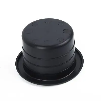 4X Plastic Black Cup Water Drink Holder Recessed For RV Car/Marine/Boat/Trailer