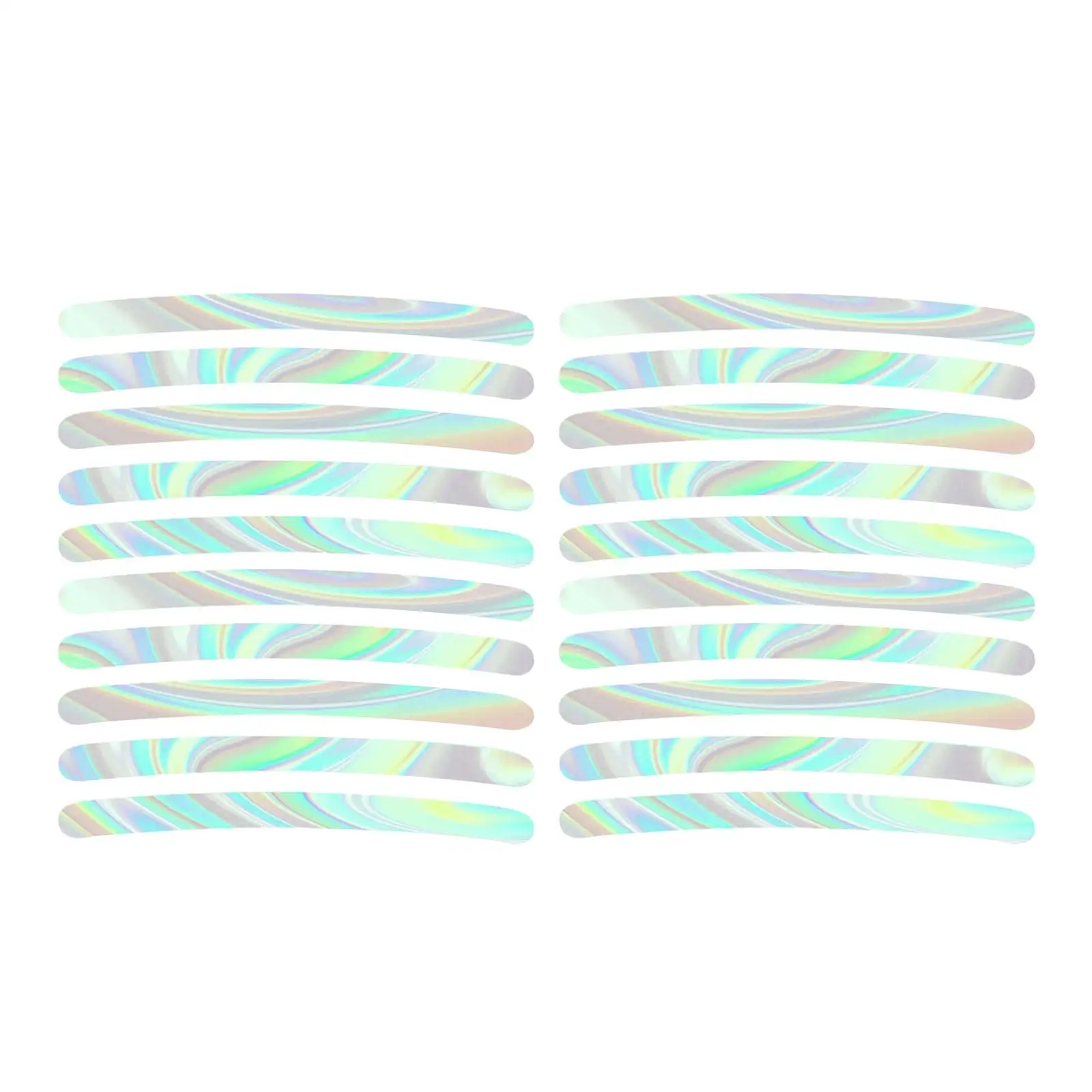 

Reflective Wheel Hub Sticker Safety Anti Scratch Rainbow Luminous Strip for Universal Car Bike Motorcycle Night Visibility