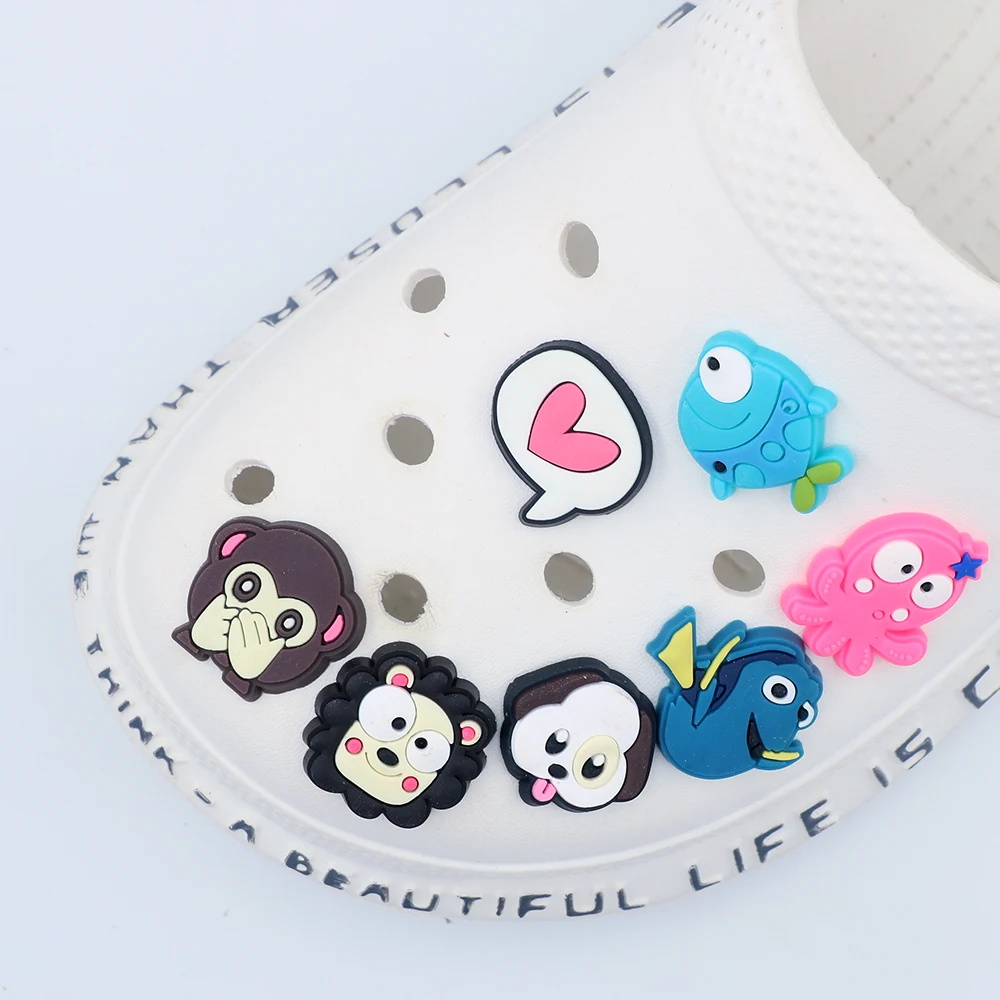 1 Piece Shoe Accessories Charms Pvc Shoe Decorations Cartoon Octopus Animal Cute Dog Small Fish Ornament Children's Party Gift - Detail 1