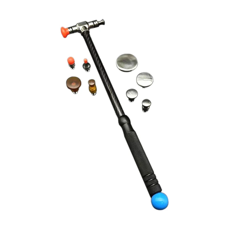 

AB56-Car Dent Repair Hammer Body Repair Percussion Leveling Hammer Replaceable Traceless Repair Tool Black Carbon Fiber