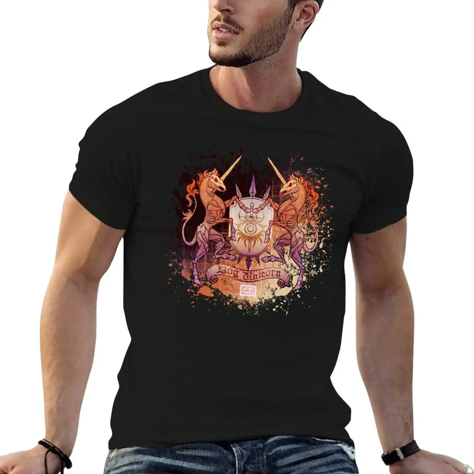 Dragon Age: Inquisition Bog Unicorn T-Shirt T-shirt pour le travail en extérieur