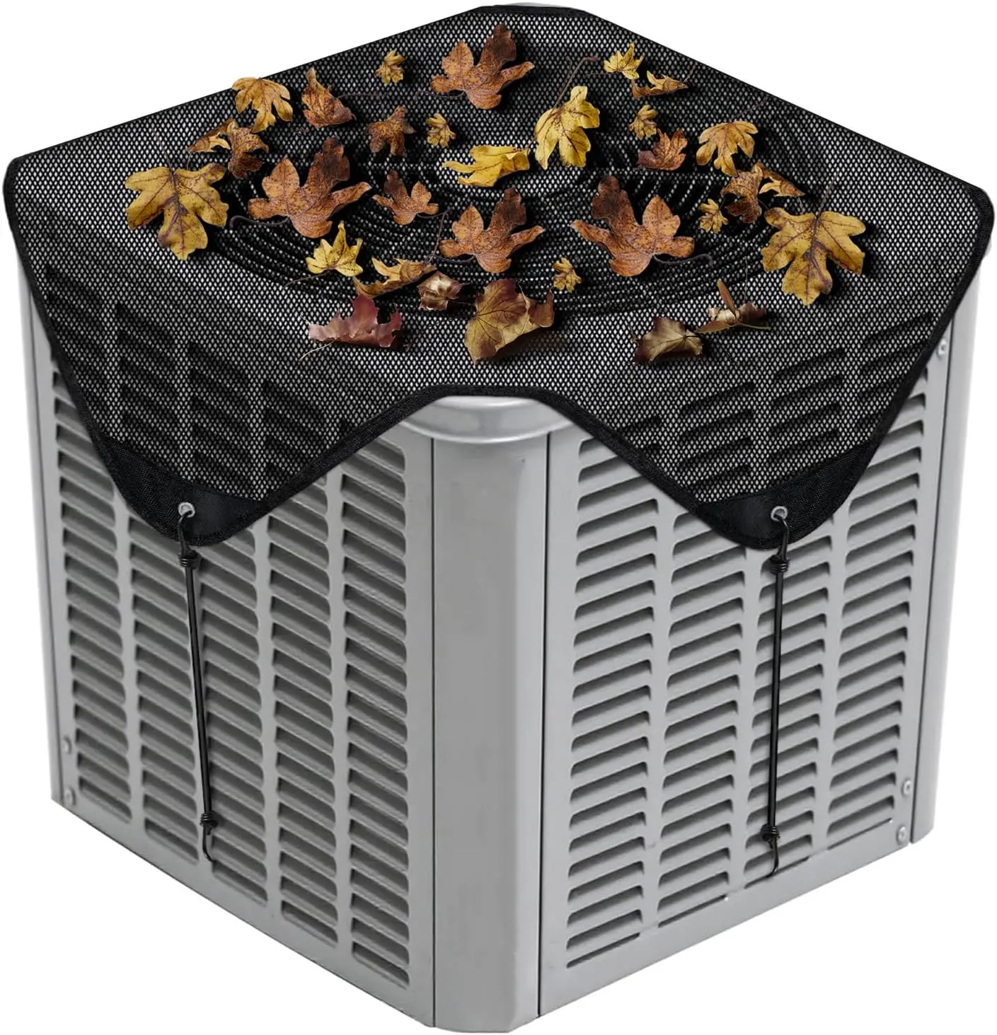 

Универсальный чехол для наружного кондиционера 36x36 дюймов с центральной сеткой и четырьмя крючками для уличных блоков