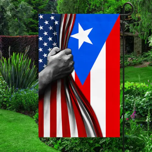 Puerto Rican American Flag Garden Flag KKL AAL HHM WZZ yyi