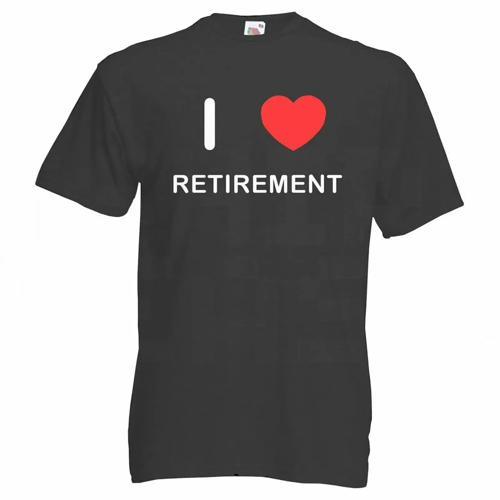 Ruhestand I Love T Shirt Erwachsene Rundhals Kurzarm vintage Washed fashion Unisex designer clothes Soft homme Stylish