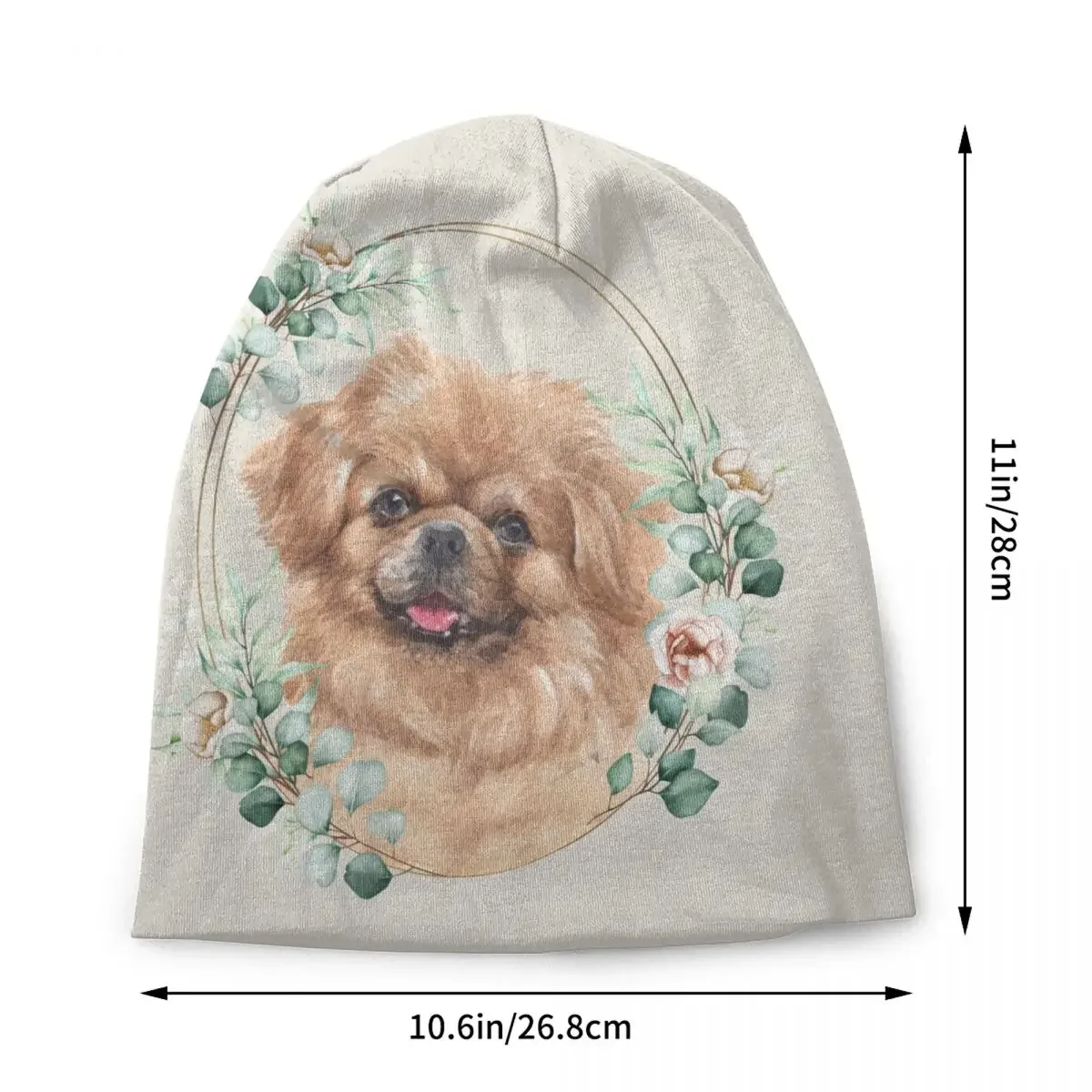 Tibetan Spaniel Dog Beanie Cap Unisex Winter Warm Bonnet Homme Knitting Hats Street Outdoor Pet Lover Skullies Beanies Caps