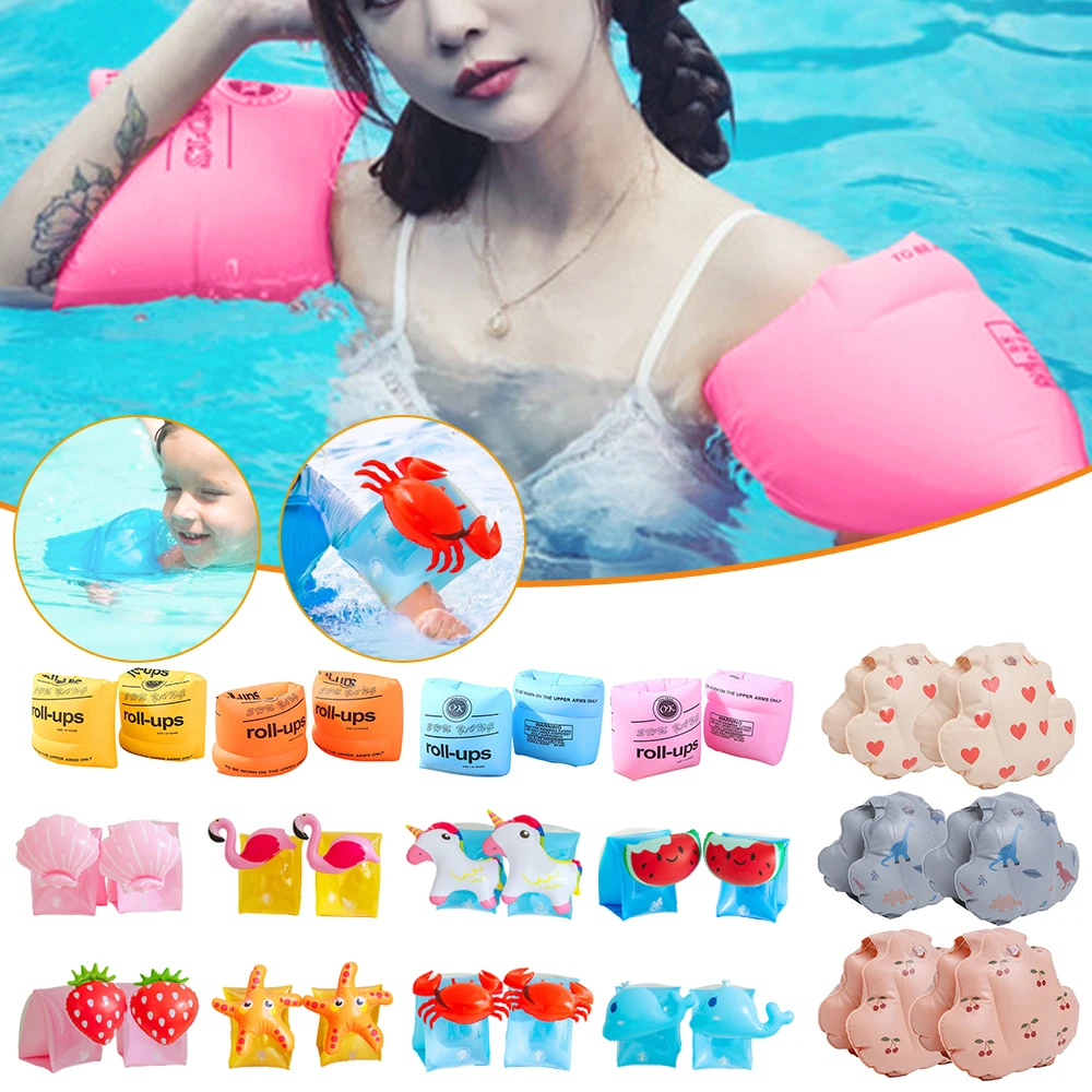 PVC Buoyancy Rings Safety Swimming Ring Float Children Swimming Tube Arm Bands Safe Inflatable for Water Learning Sports