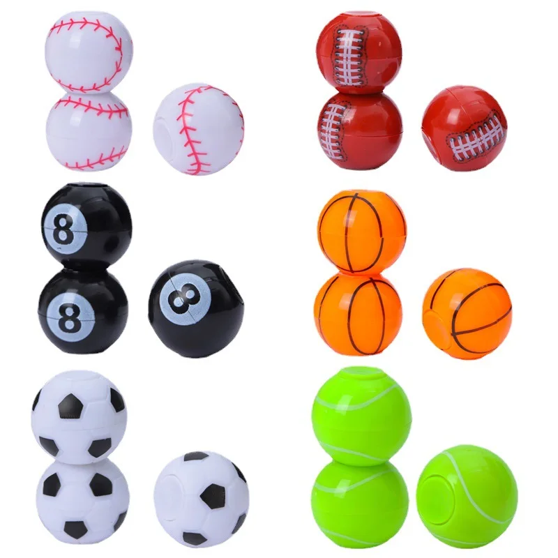 Mini Soccer Fidget Spinner Toy para Crianças, Bilhar Fidget Spinner, Birthday Party, Como Tema Esportivo, Boy Gift, Candy Bag, 35mm, 10Pcs