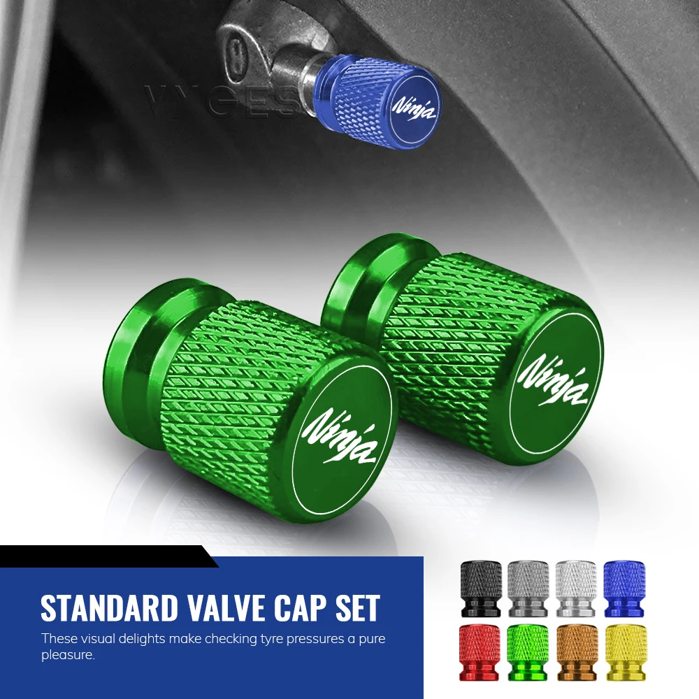 

For Kawasaki Ninja 7 Hybrid Ninja e1 Motorcycle Standard Valve Cap Set Tire Caps Set