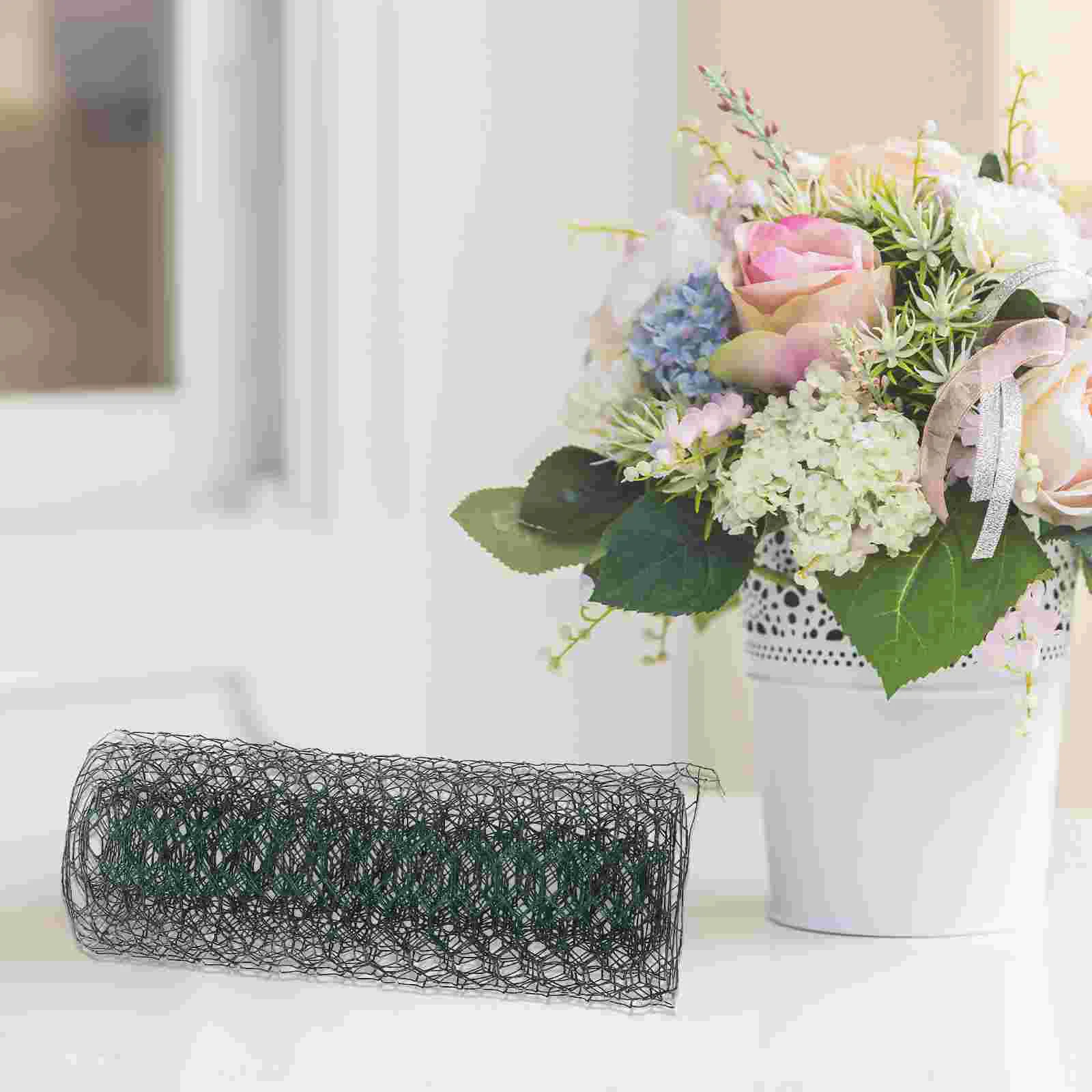 2 Rolls Flower Arrangement Chicken Wire Mesh Net Floral Supplies for Crafts Flowers