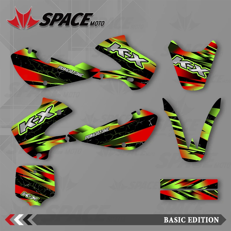 

SPACE MOTO For KAWASAKI 2000-2021 KX65 Graphics Background Decals Stickers Motorcycle