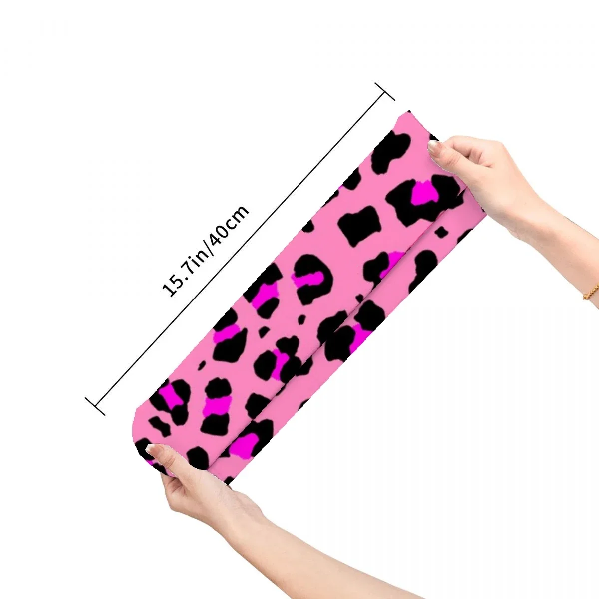 Leopard Print Mens Womens Funny Crew Socks Cool 3D Printed Design Socks Fashion Comfortable Basketball Socks