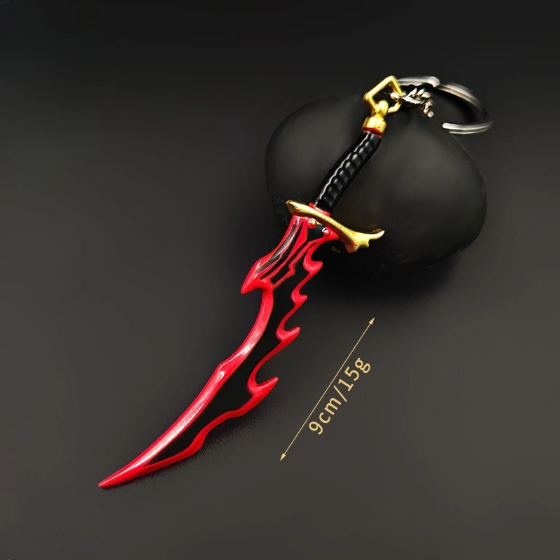 Real Solo Leveling Kanata Zwaard Mizushino Shun Anime Cosplay Accessoires Mes Metalen Mondel Japanse Samurai Sabel Sleutelhanger Gift