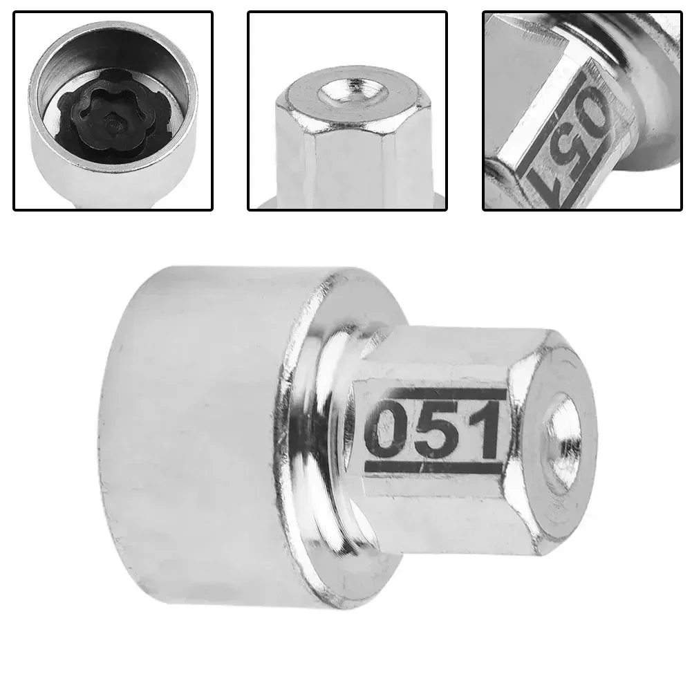 Car Tire Wheel Lock Anti-Theft Screw Lug Nut Bolt For BMW 1/3/4/5/6/7 Series F20/F21 F30/F31 F32/F34 #51/53/55/57/58/60 Socket