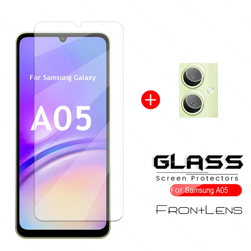 

For Samsung Galaxy A05 Glass for Samsung A05 A05S A04 A04S Tempered Glass Screen Protector Camera Lens Flim Galaxy A05 Glass