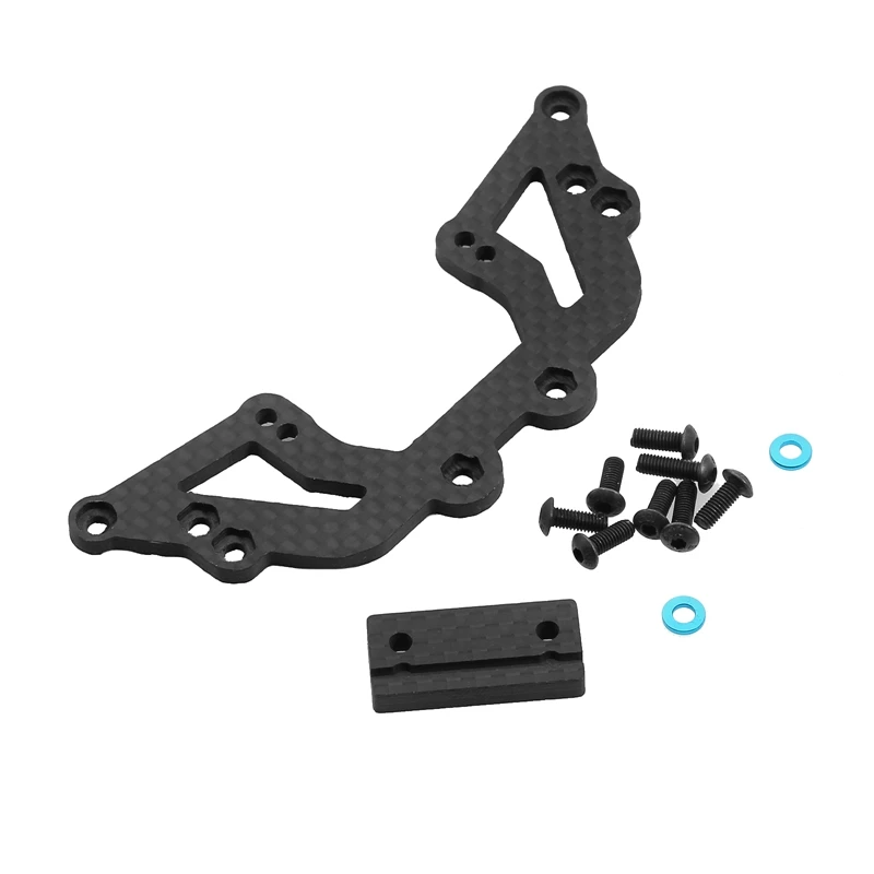 

1 PCS Carbon Fiber Second Floor Steering Mount Front Gearbox Mount Parts Accessories For 1/10 TAMIYA XV01 RC Car Parts