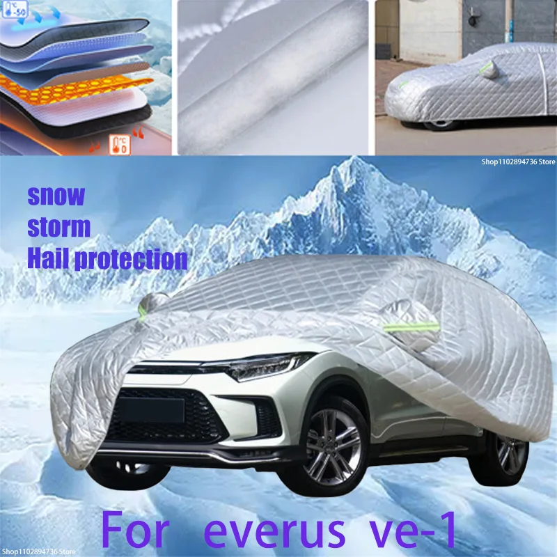 For everus ve-1 Outdoor Cotton Thickened Awning For Car Anti Hail Protection Snow Covers Sunshade Waterproof Dustproof