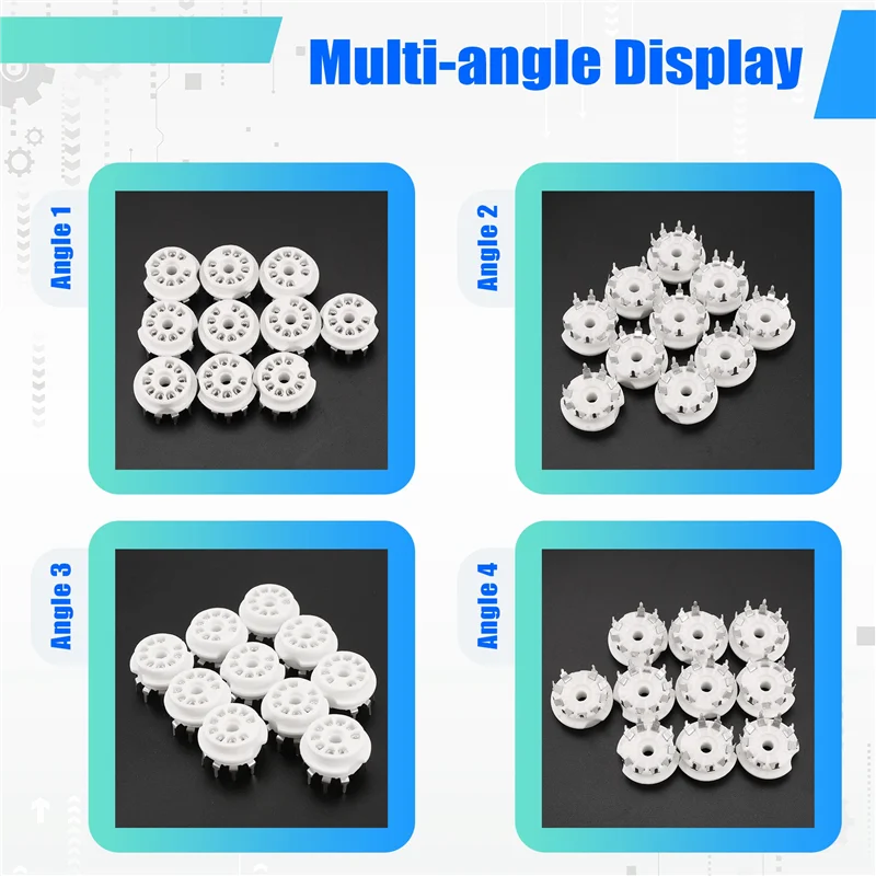 ABFN-10PCS PCB 9-контактный B9A ламповый разъем аудио HIFI DIY усилители для 12AX7 12AU7 12AT7 ECC81 ECC82 ECC83