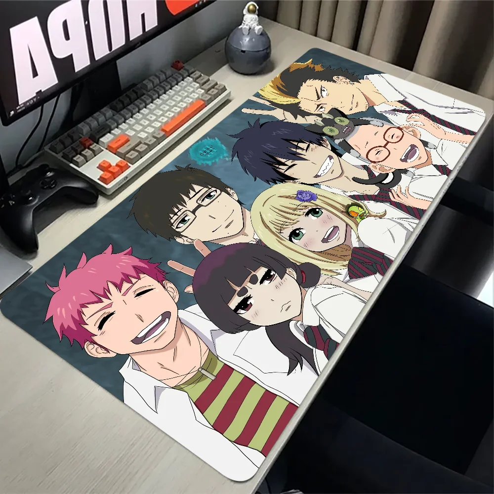 Personalized Design Rubber Mousepad 80x30CM Office Carpet for Computer Desk Pad Big Size Mousemat Fabric Blue Exorcist Table Mat